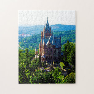 Schloss Drachenfelsen Deutschland. Puzzle