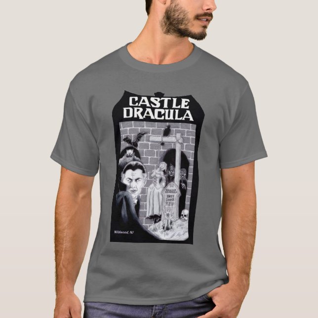 Schloss-Dracula-Tribut T-Shirt (Vorderseite)
