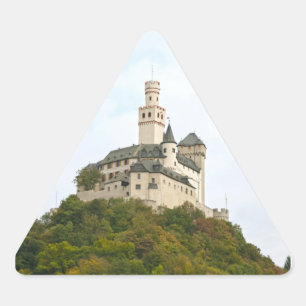 Schloss Dreieckiger Aufkleber