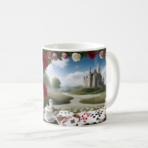 Schloss durch das Wunderland-Portal Kaffeetasse