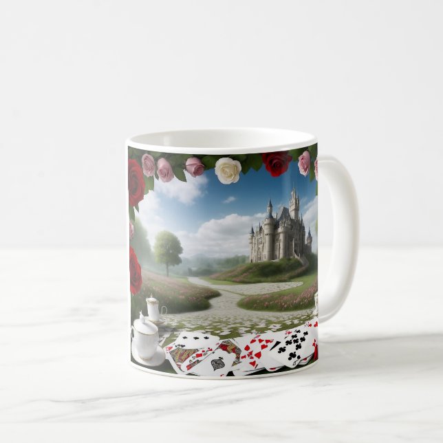 Schloss durch das Wunderland-Portal Kaffeetasse (VorderseiteRechts)