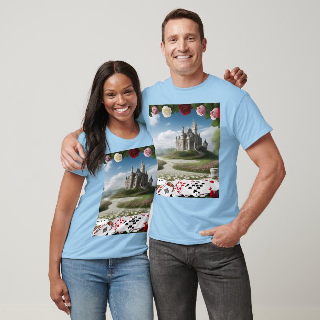 Schloss durch das Wunderland-Portal T-Shirt (Unisex)