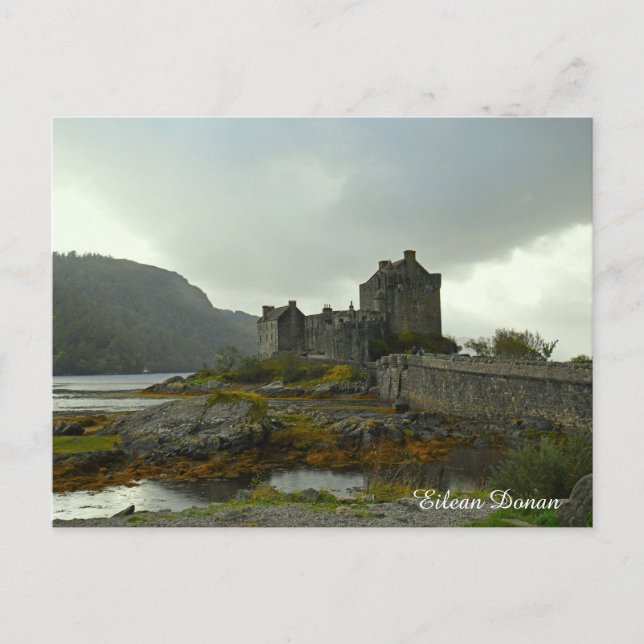 Schloss Eilean Donan in Schottland Feiertagspostkarte (Vorderseite)