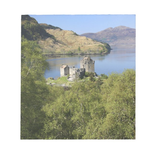 Schloss Eilean Donan, Schottland. Die berühmte Eil Notizblock (Vorderseite)