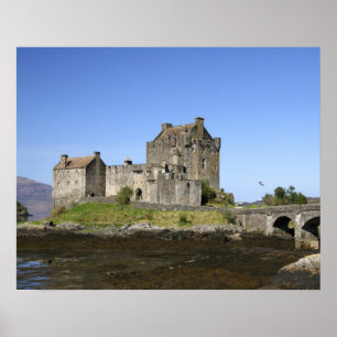 Schloss Eilean Donan, Schottland. Die berühmte Eil Poster