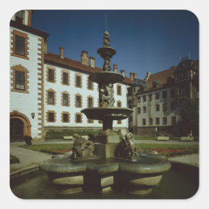 Schloss Elisabethenburg, Meiningen Quadratischer Aufkleber