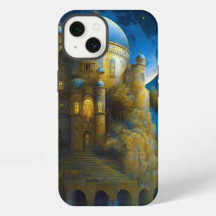 Schloss Fantasy Mondlandschaft iPhone 13 Hülle