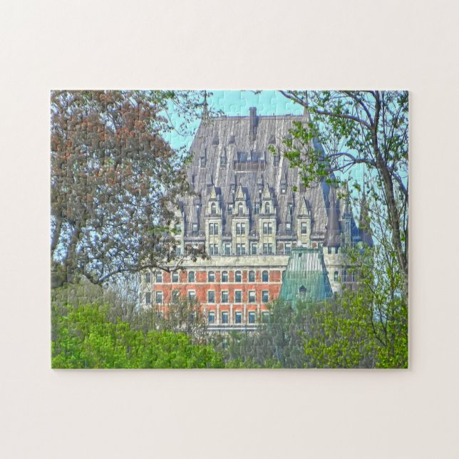 Schloss Frontenac Quebec. Puzzle (Horizontal)