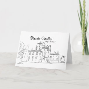Schloss Glamis Schottland Karte