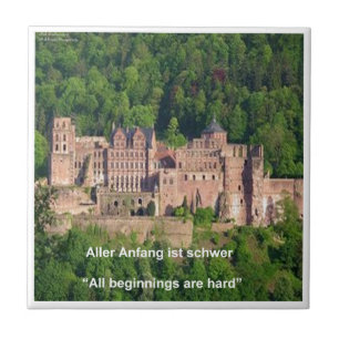 Schloss Heidelberg im Deutschen & Deutschen Sprich Fliese