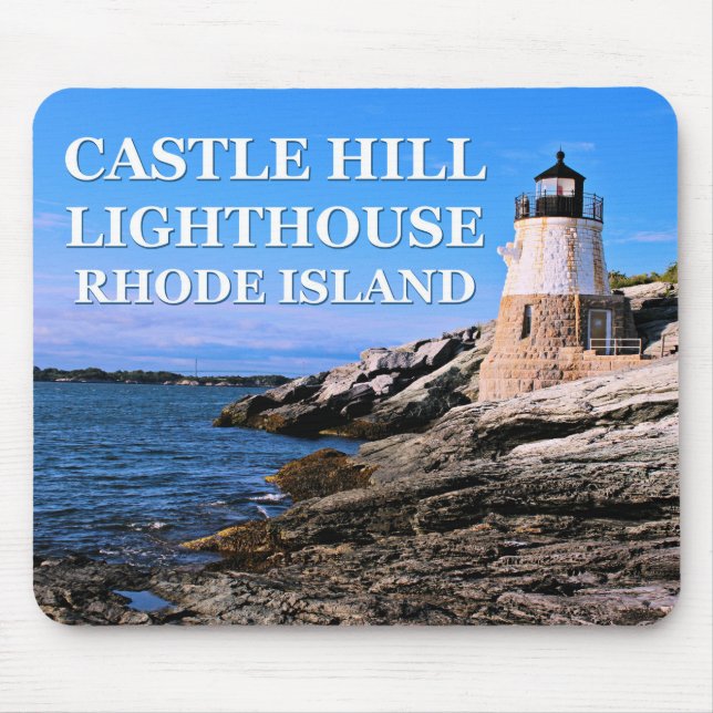 Schloss Hill Leuchtturm, Rhode Island Mousepad (Vorne)