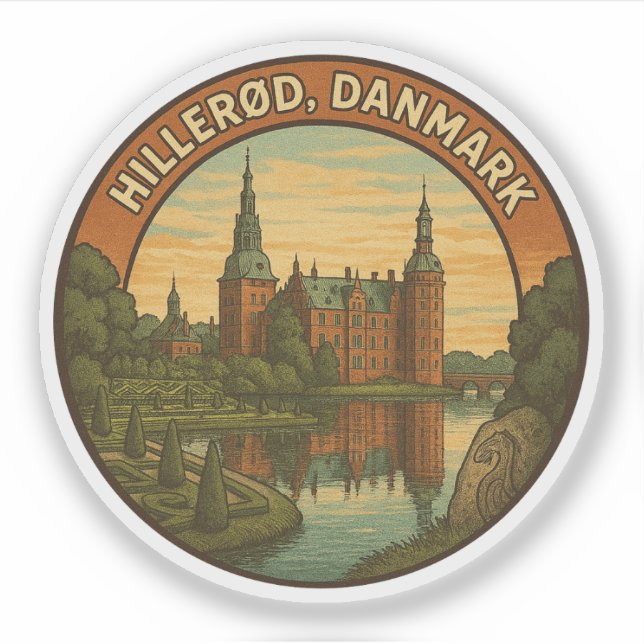 Schloss Hillerød Dänemark Aufkleber (Vorderseite)