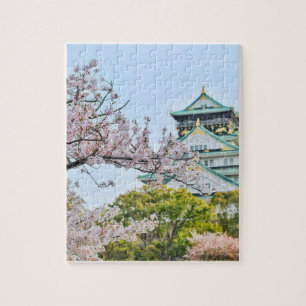 Schloss Himeji mit Kirschblüten Puzzle