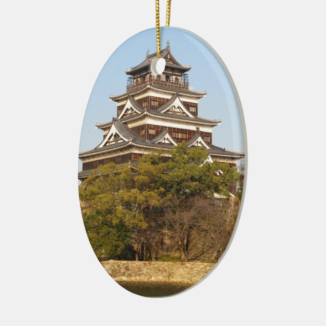Schloss Hiroshima 広 島 城, Hiroshima, Japan Keramik Ornament (Links)