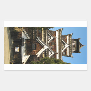 Schloss Hiroshima 広 島 城, Hiroshima, Japan Rechteckiger Aufkleber
