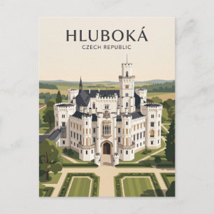 Schloss Hluboká Tschechische Republik Postkarte