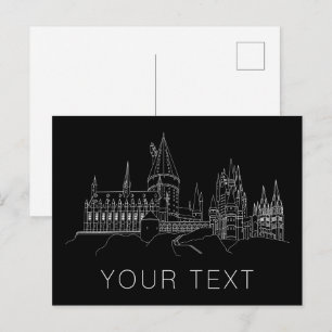 SCHLOSS HOGWARTS™ Grundriss Postkarte