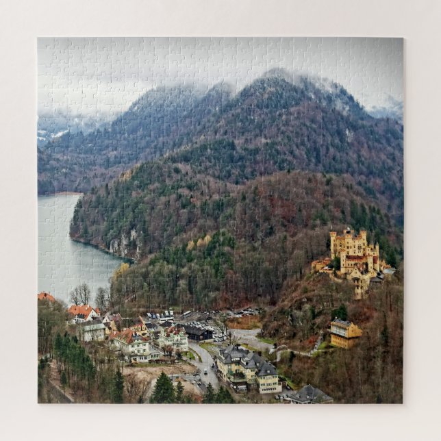 Schloss Hohenschwangau - Deutschland - 20x20 - 676 Puzzle (Vertikal)