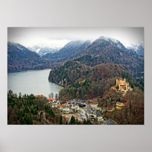 Schloss Hohenschwangau - Schwangau, Deutschland-Po Poster