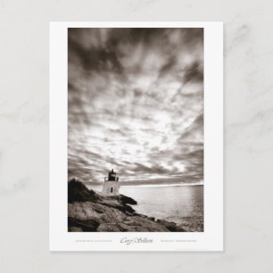 Schloss-Hügel-Leuchtturm Postkarte