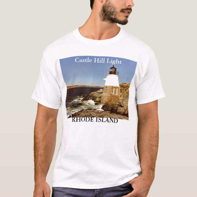 Schloss-Hügel-Licht, Rhode Island Shirt (Vorderseite)