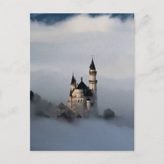 Schloss in den Wolken Postkarte