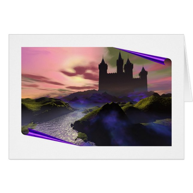 Schloss in der Nebel-Karte (Vorderseite (Horizontal))