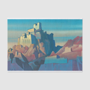 Schloss in Ladakh von Nicholas Roerich Seidenpapier