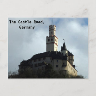 Schloss in Rhein-Tal Postkarte
