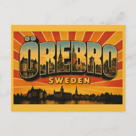 Schloss Insel Örebro Schweden Postkarte