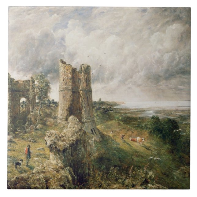 Schloss John Constables | Hadleigh, 1829 (Öl kann Fliese (Vorderseite)