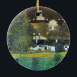 Schloss Kammer am Attersee II von Gustav Klimt Keramik Ornament<br><div class="desc">Schloss Kammer am Attersee, II (1909) von Gustav Klimt ist ein Vintages Viktorianisches Kunstsymbolismus-Gemälde. Die Aussicht auf das Schloss (eine ehemalige Festung). In den Gärten rund um die Zuhause wachsen große Bäume. Schloss Kammer ist ein Schloss umgeben vom Attersee in Oberösterreich und Gegenstand vieler Gemälde von Klimt. Über den Künstler:...</div>