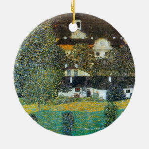 Schloss Kammer am Attersee II von Gustav Klimt Keramik Ornament