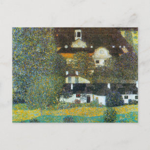 Schloss Kammer am Attersee II von Gustav Klimt Postkarte
