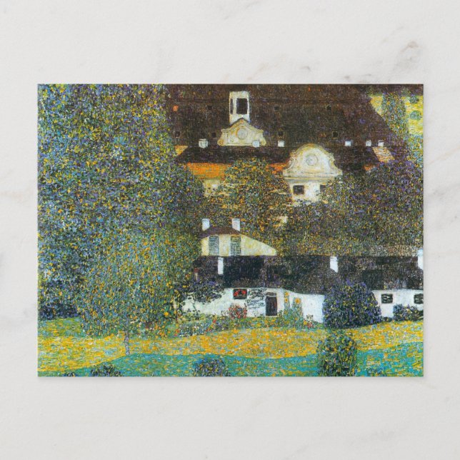 Schloss Kammer am Attersee II von Gustav Klimt Postkarte (Vorderseite)