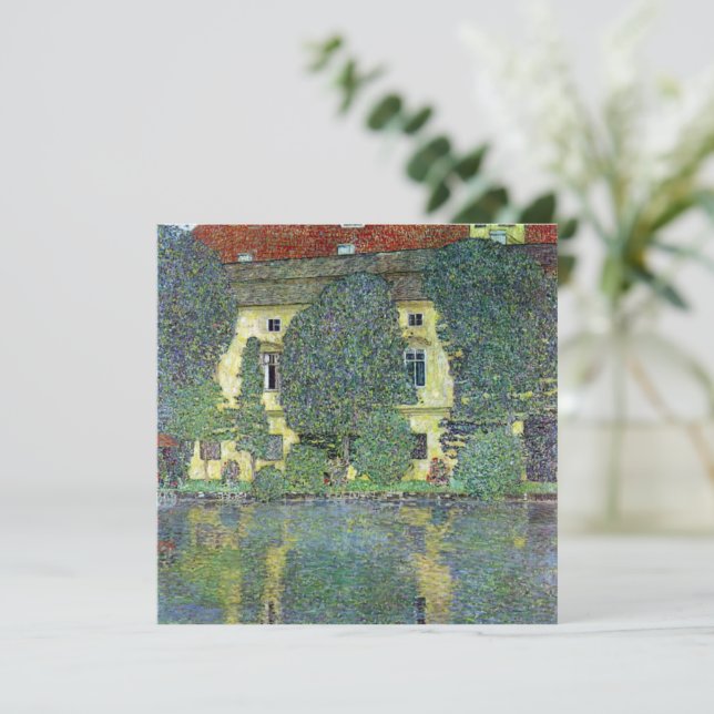 Schloss Kammer am Attersee III von Gustav Klimt (Stehend Vorderseite)