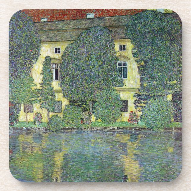 Schloss Kammer am Attersee III von Gustav Klimt Getränkeuntersetzer (Vorderseite)