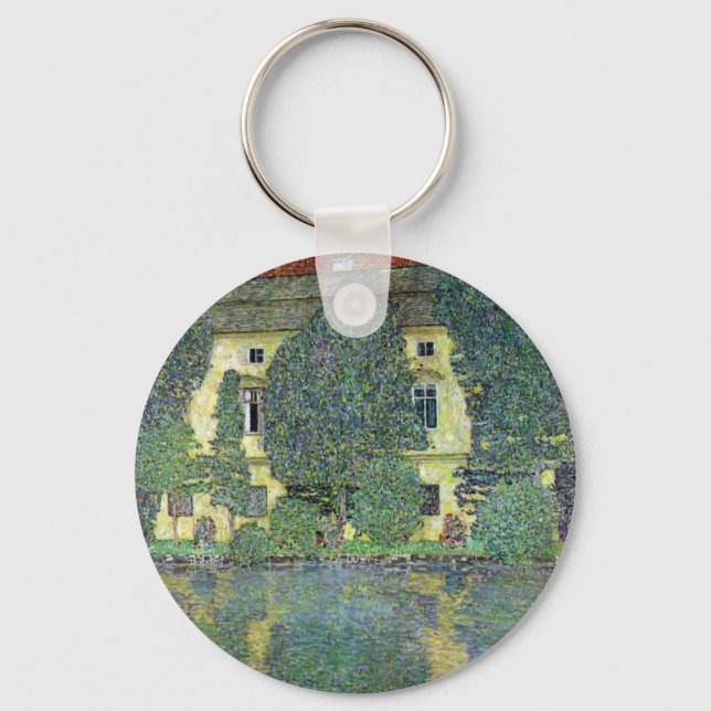 Schloss Kammer am Attersee III von Gustav Klimt Schlüsselanhänger (Vorderseite)