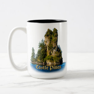 Schloss-Kiefern-Tasse Zweifarbige Tasse