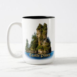 Schloss-Kiefern-Tasse Zweifarbige Tasse