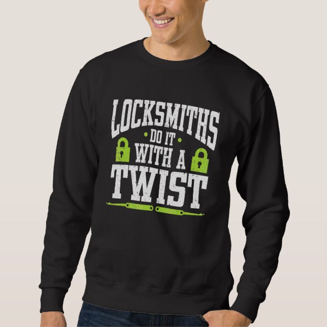 Schloss Knacken Lockpicking Schlossern Professione Sweatshirt (Vorderseite)