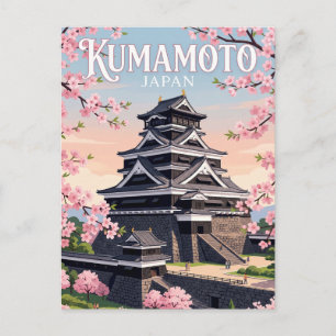 Schloss Kumamoto Japan Postkarte