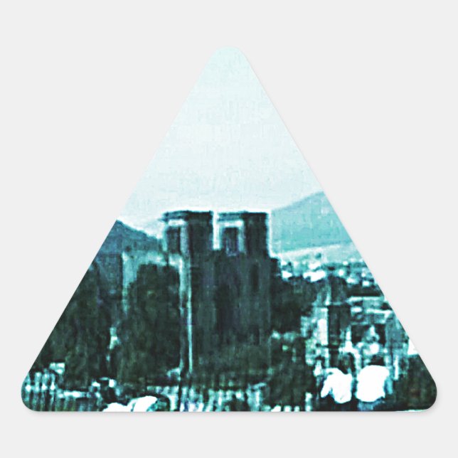 Schloss-Kunst snap-38784 Schottlands Inverness Dreieckiger Aufkleber (Vorderseite)