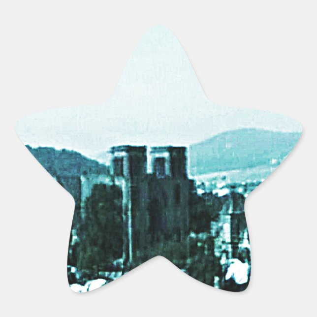 Schloss-Kunst snap-38784 Schottlands Inverness Stern-Aufkleber (Vorderseite)