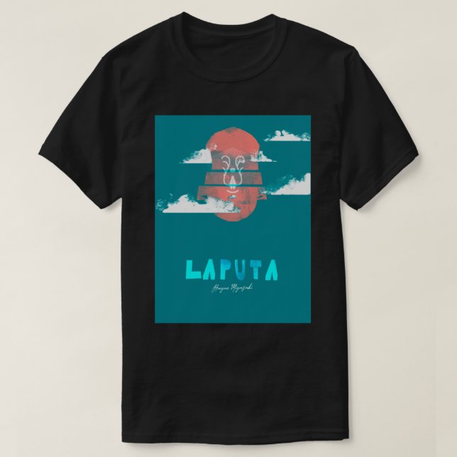 Schloss Laputa im Himmel T-Shirt (Design vorne)