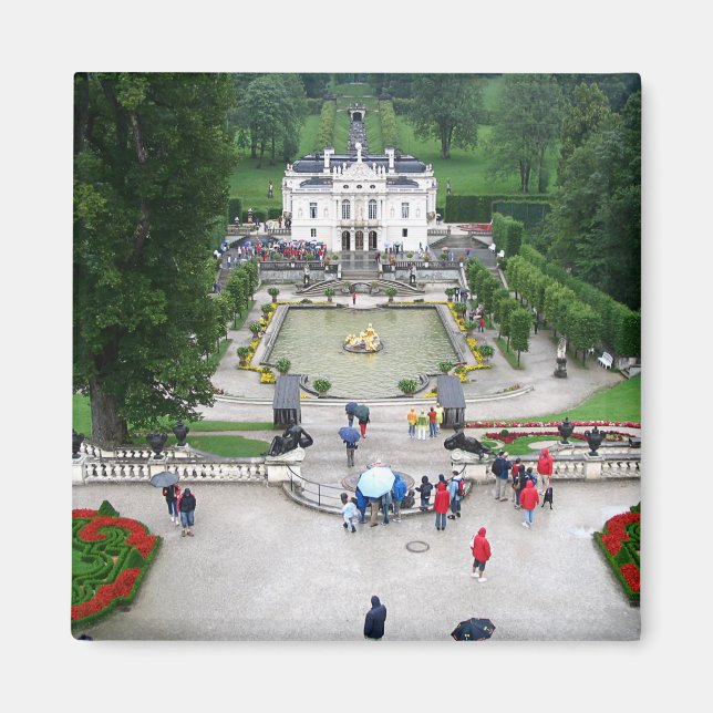 Schloss Linderhof in Bayern, Deutschland Magnet (Vorne)