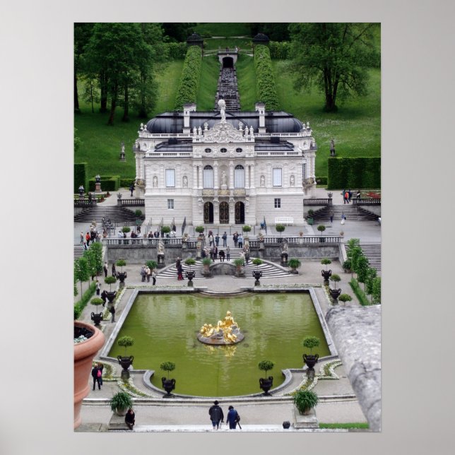 Schloss Linderhof Poster (Vorne)