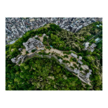 Schloss Matsuyama von Oberhalb