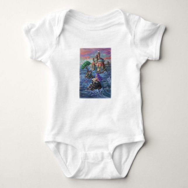 Schloss Mermaid Baby Strampler (Vorderseite)