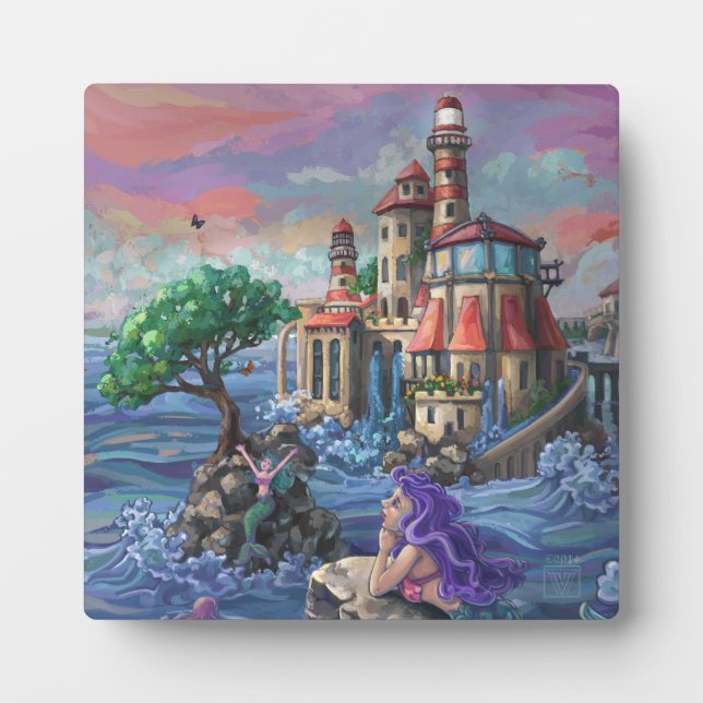 Schloss Mermaid Fotoplatte (Vorderseite)